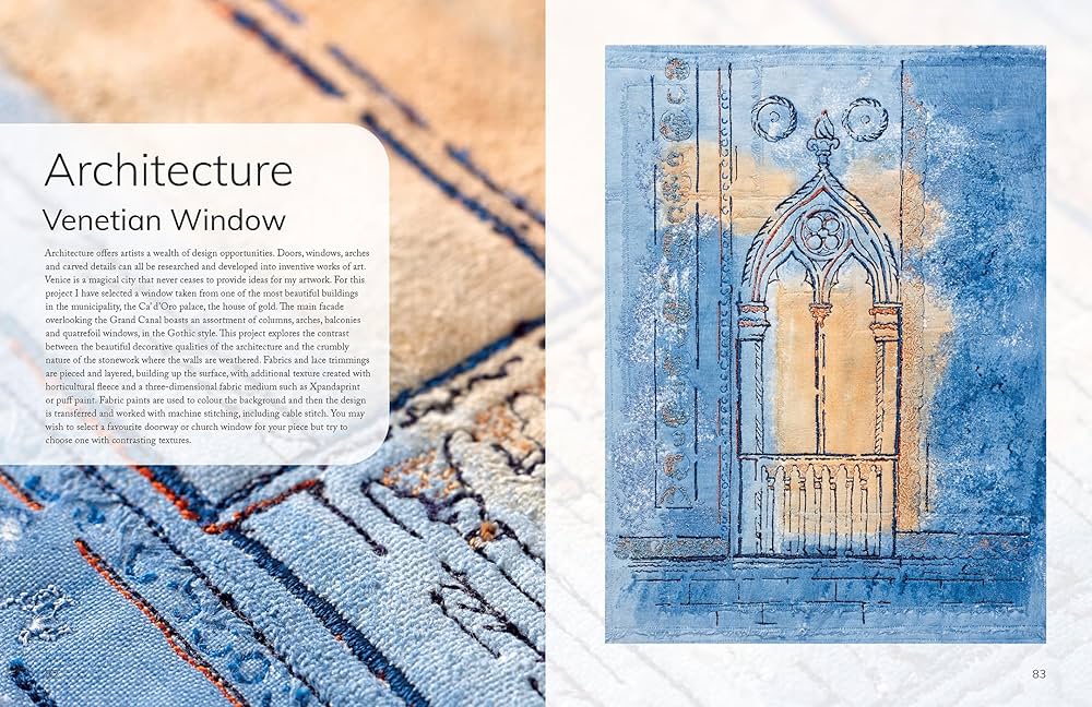 Amazon.com: Layer, Paint and Stitch: Create textile art with